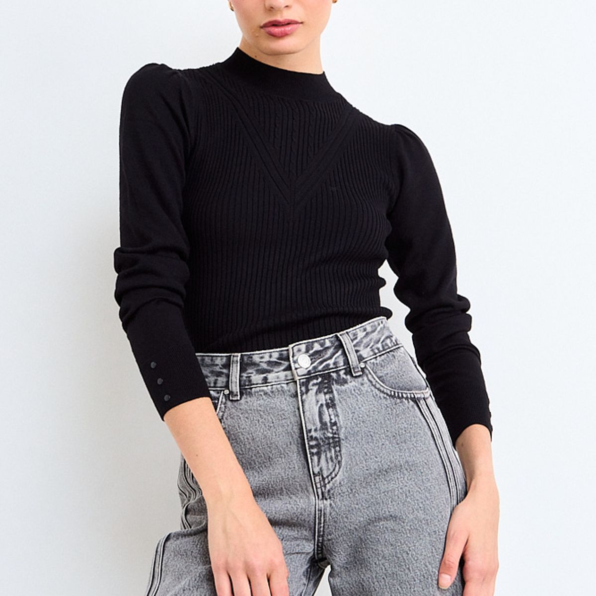 IO - Sweater Mujer Negro Io