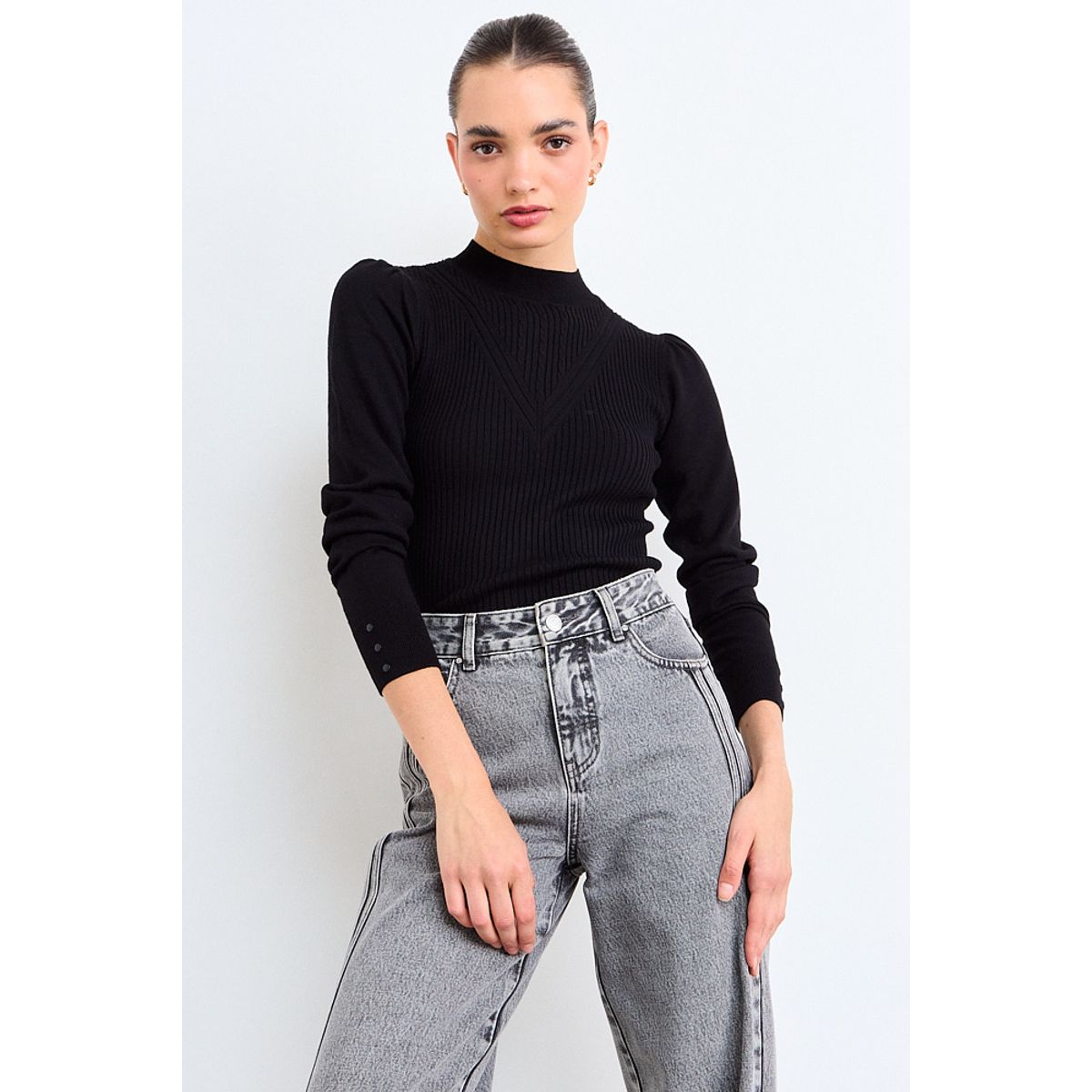 IO - Sweater Mujer Negro Io