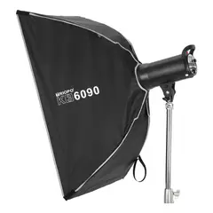 GENERICO - Triopo K3-6090 +TR-07C Softbox Armado Instantáneo Montura Bowens y Speedlight de 60x90 cms
