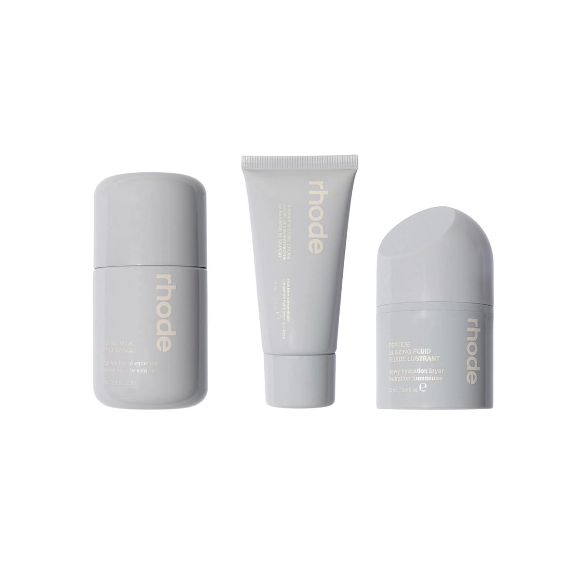 RHODE - Travel Size Set Glazing Milk + Barrier Restore + Glazing Fluid - Rhode