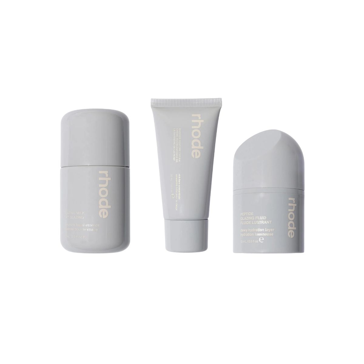 RHODE - Travel Size Set Glazing Milk + Barrier Restore + Glazing Fluid - Rhode