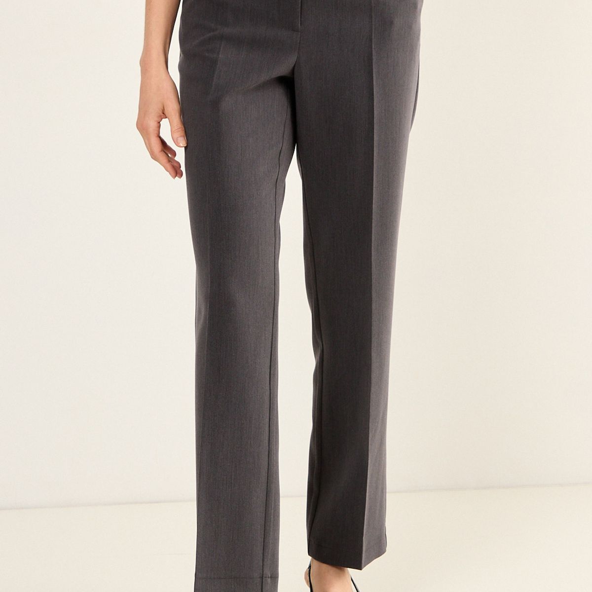 MA GRIFFE - Pantalon Liso Mujer Gris Magriffe