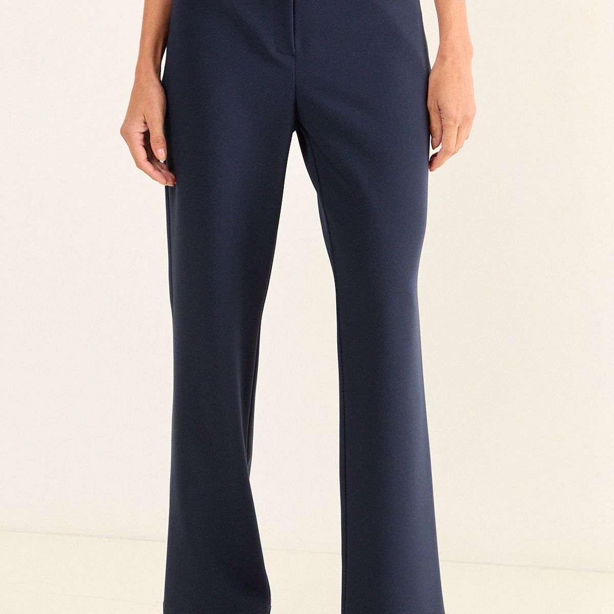 MA GRIFFE - Pantalon Formal Recto Mujer Azul Magriffe