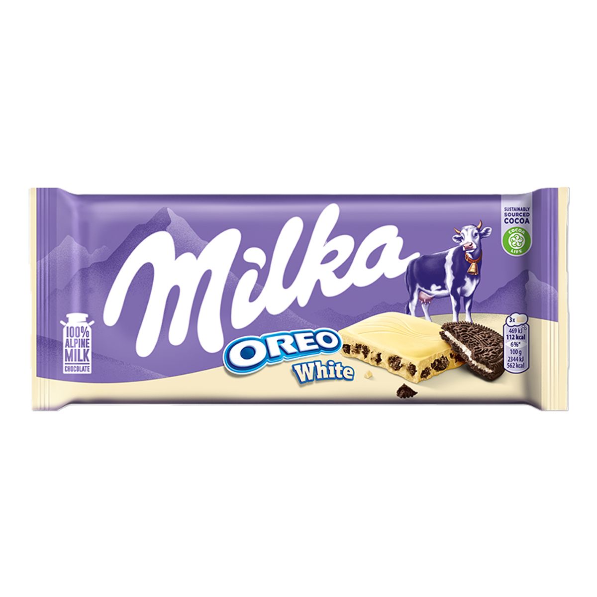 MILKA - Barra Chocolate Blanco Oreo Milka 100 g