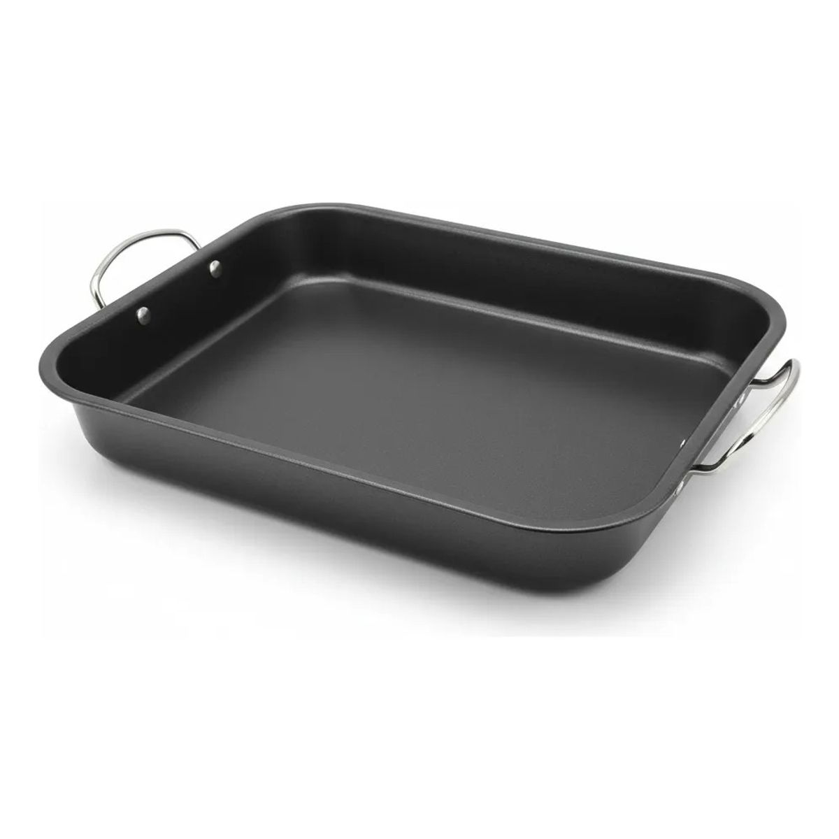 GENERICO - Set 2 Bandeja de Acero Inoxidable 37x29x5cm para Cocina