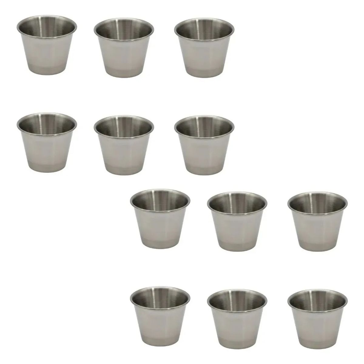 GENERICO - Set 12 Salseras Mini Bowls Metalico Preparacion Reposteria