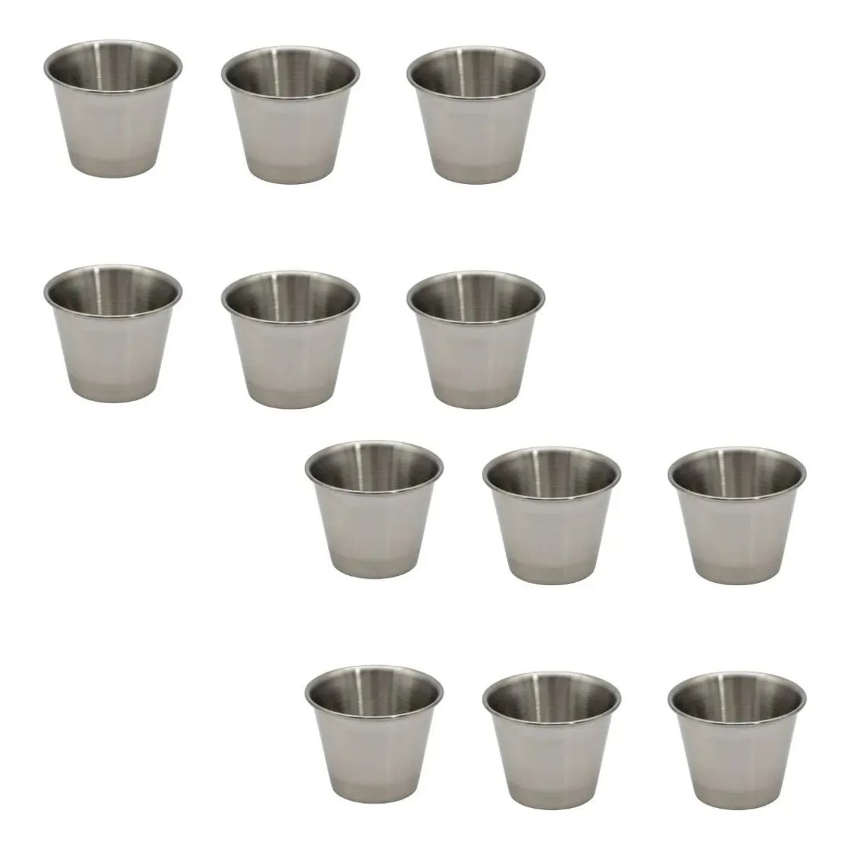 GENERICO - Set 12 Salseras Mini Bowls Metalico Preparacion Reposteria