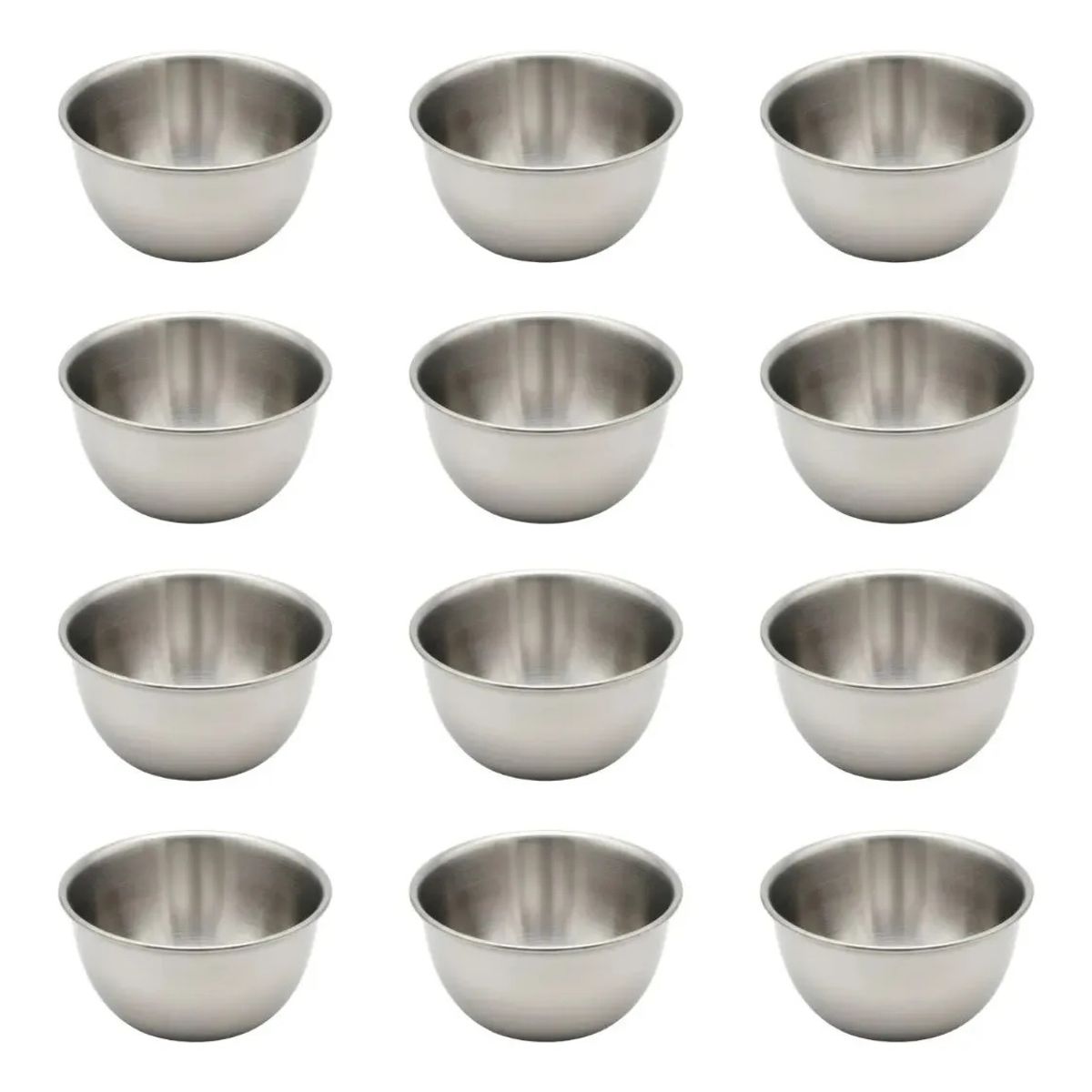 GENERICO - Set 12 Salseras Mini Bowls Metalico Preparacion Reposteria