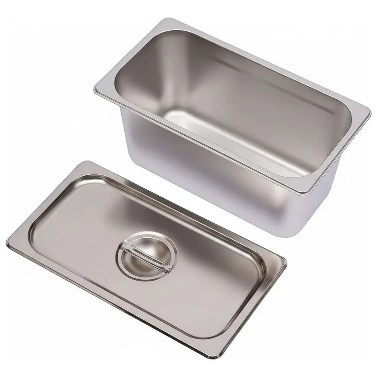 GENERICO - Set 3 Depositos Gastronomico AceroInoxidable 30x15x10cm