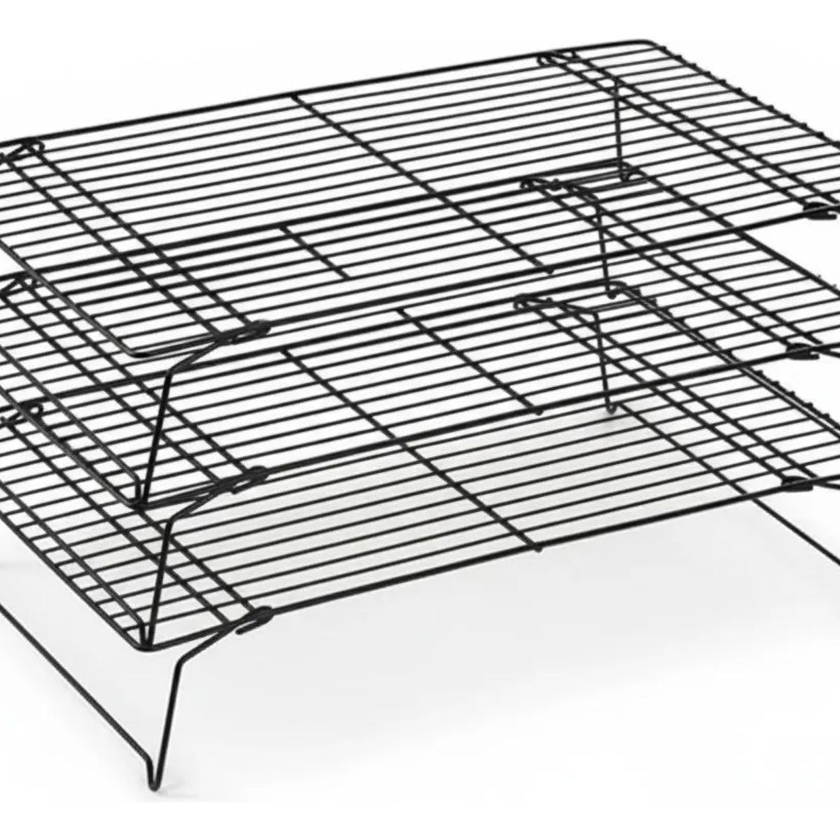 GENERICO - Set 3 Rejillas Reposteria Triple Metalica Para Horno Galleta
