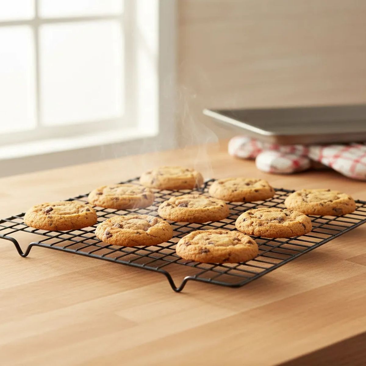 GENERICO - Rejilla Metálica Antiadherente Para Horno Galletas 28x25cm