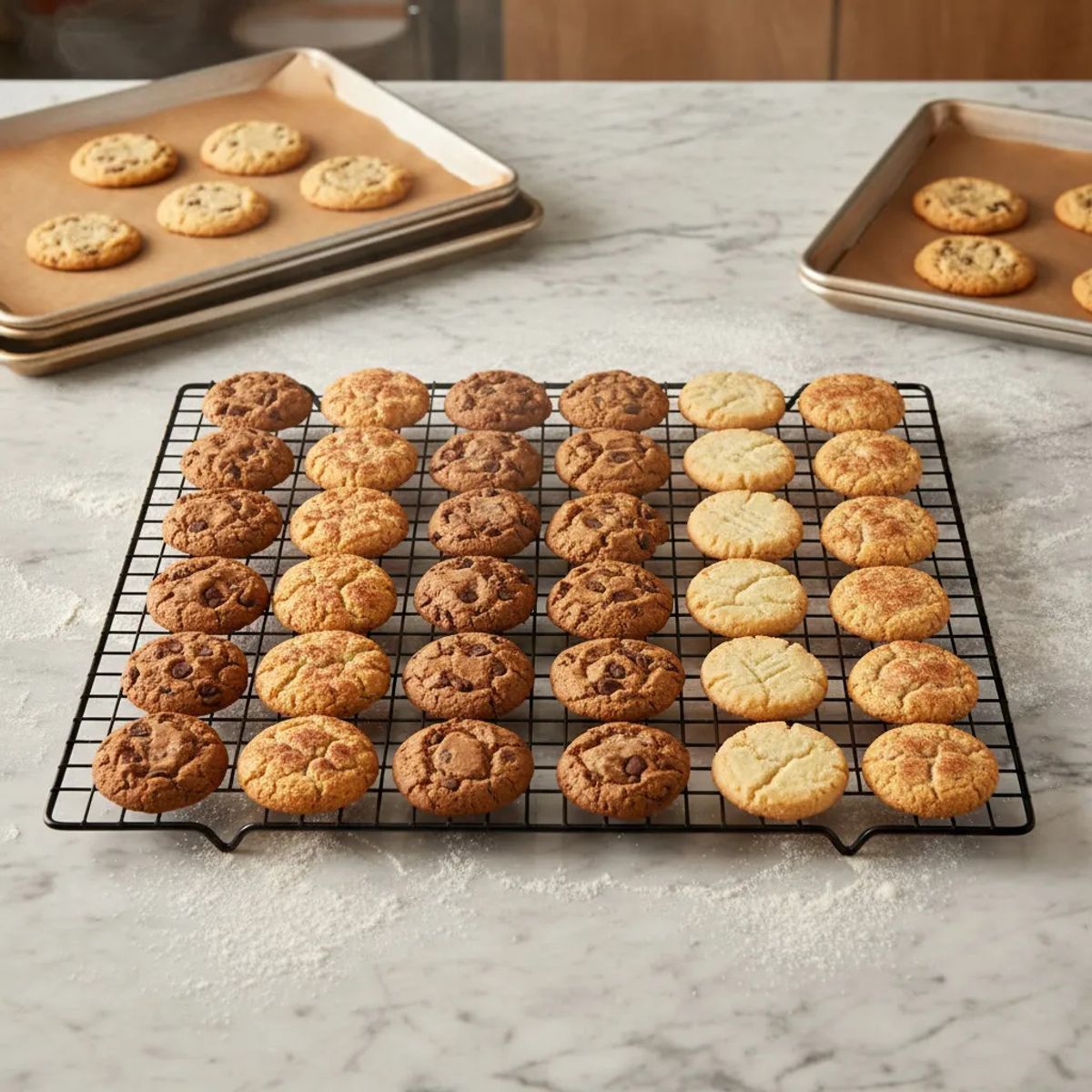 GENERICO - Rejilla Metálica Antiadherente Para Horno Galletas 40x25cm