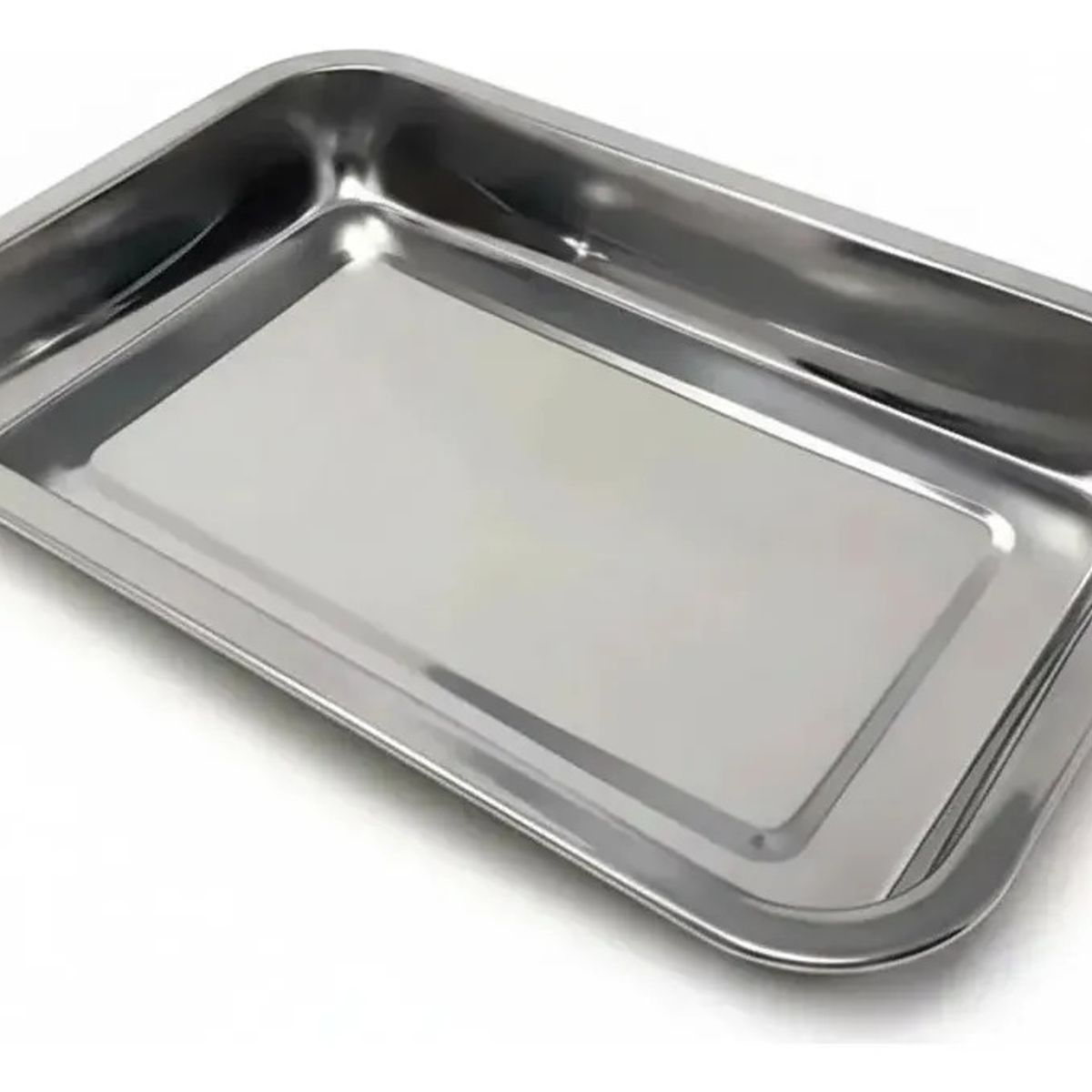 GENERICO - Set 3 Bandeja Fuente Multiusos de Acero Inoxidable 50x35x5cm