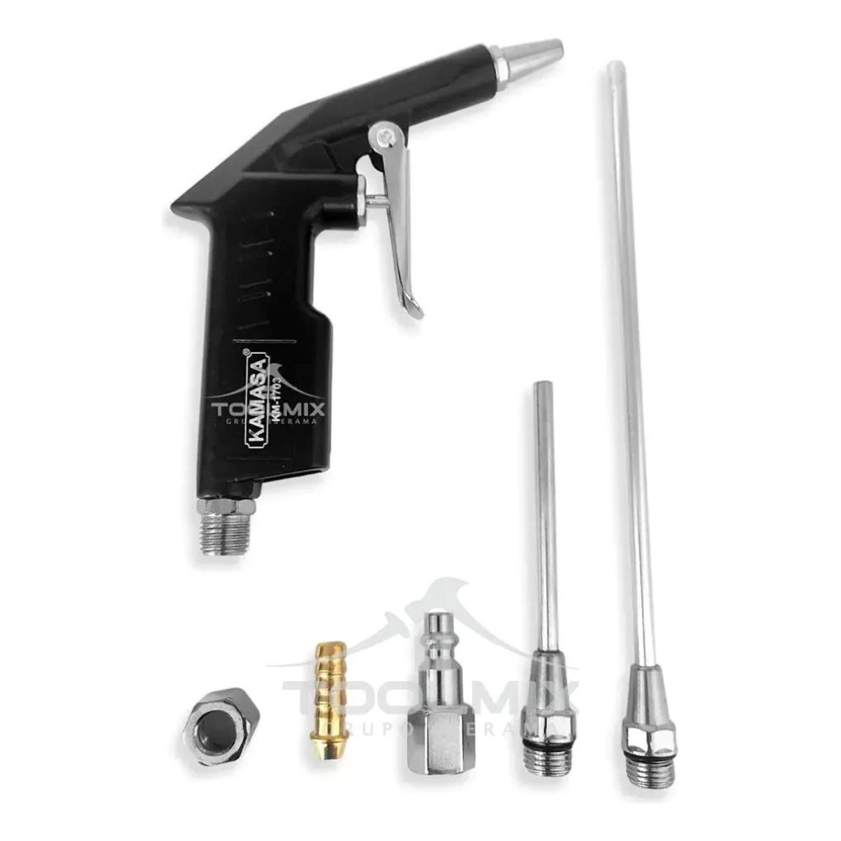KAMASA - Pistola Para Soplete De Compresor Alta Presión 5pcs Kamasa