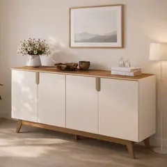 EXIT - Aparador Buffet 4 puertas Beige Nogal - Recife