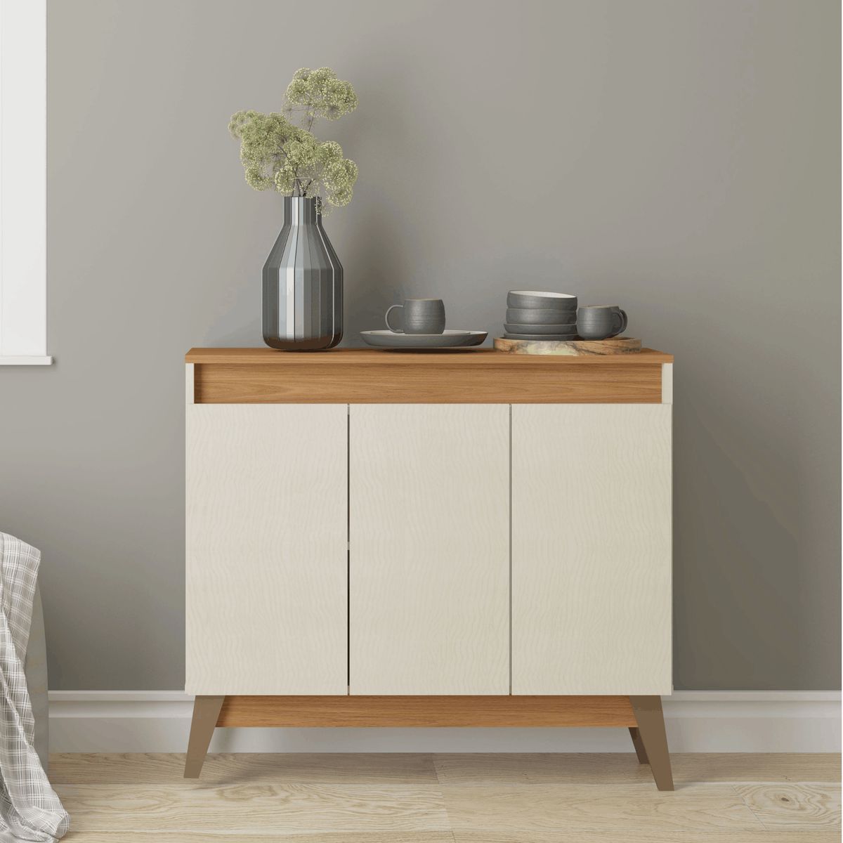 EXIT - Aparador Buffet 3 puertas Beige Roble - Treviso