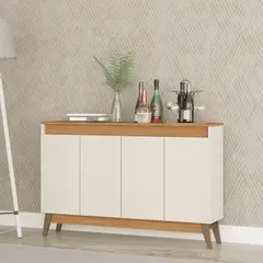 EXIT - Aparador Buffet 4 puertas Beige Roble - Trento