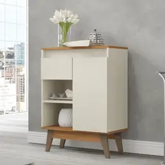 EXIT - Aparador Buffet 1 puerta 1 cajón Beige Roble - Marsala