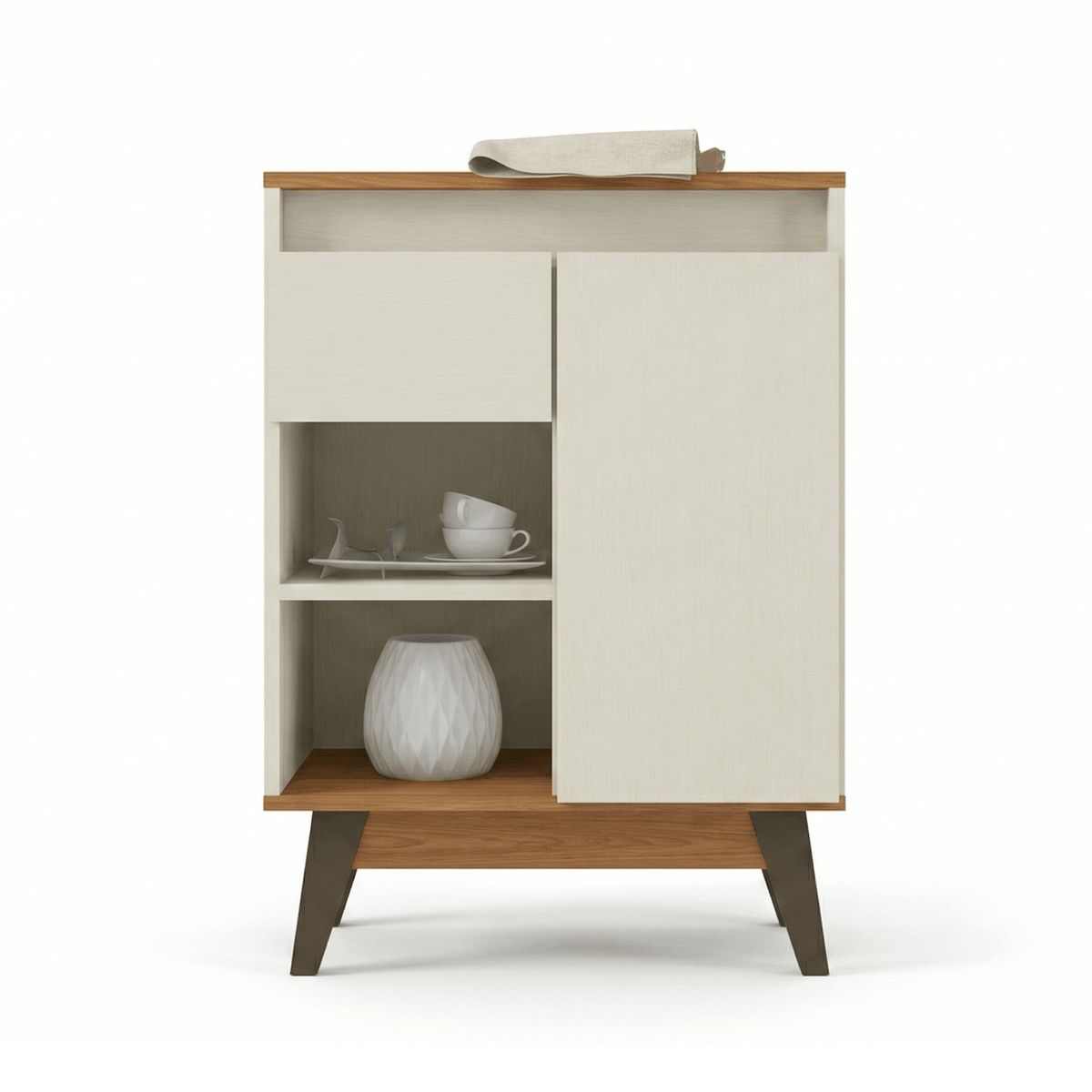 EXIT - Aparador Buffet 1 puerta 1 cajón Beige Roble - Marsala