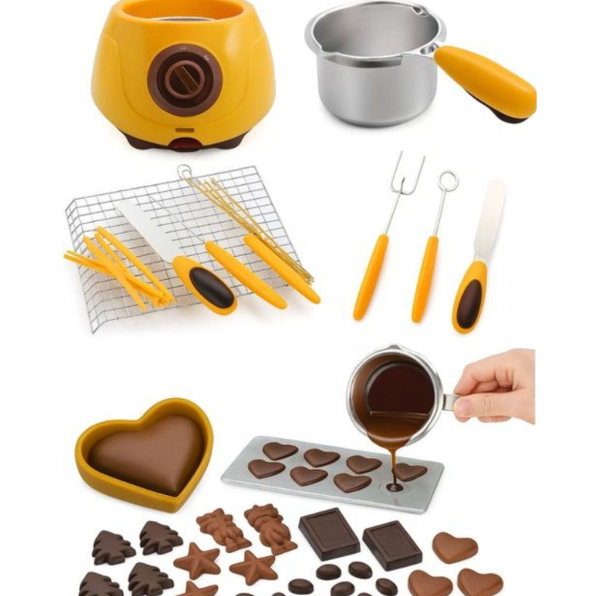 GENERICO - OLLA PARA DERRETIR CHOCOLATE FONDUE