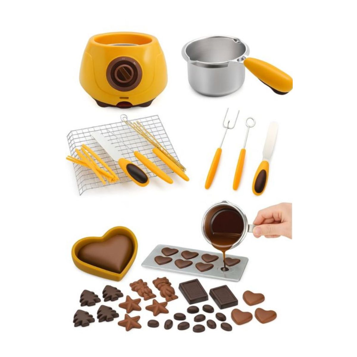 GENERICO - OLLA PARA DERRETIR CHOCOLATE FONDUE