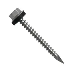 GENERICO - TORNILLO AUTOPERFORANTE HEXAGONAL 10x2 1/2 CON GOLILLA EPDM 100 UNIDADES