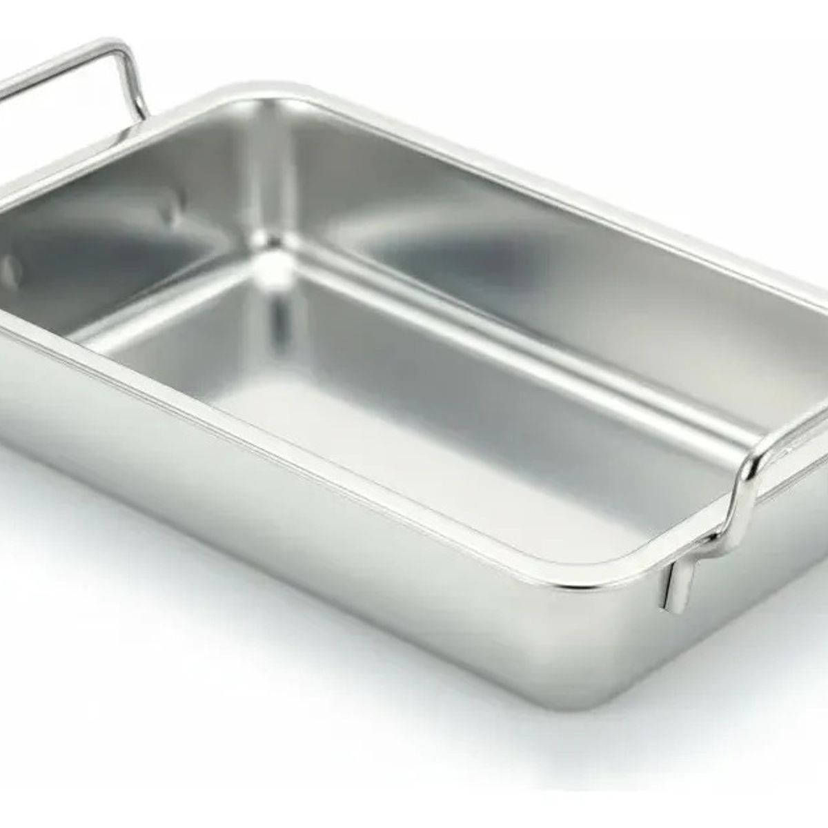 GENERICO - Set 3 Mini Bandeja Acero Inoxidable Para Picoteo 11x15x3cm