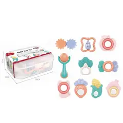 GENERICO - Box Set de Sonajeros y Mordedores para Bebes 10 Piezas +0M