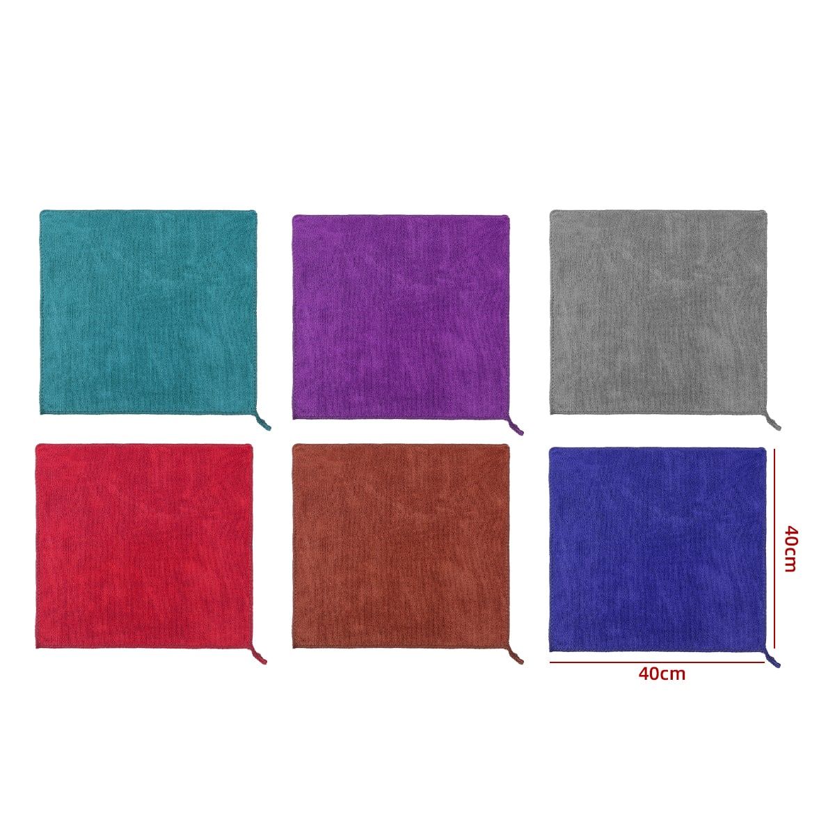 GENERICO - Paño Microfibra Surtido 40X40 Cm Limpieza Multiuso Hogar Suave