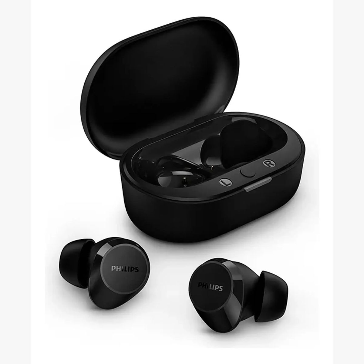 PHILIPS - Audífono True Wireless Bluetooth Philips TAT1209BK Negro Luz Blanco