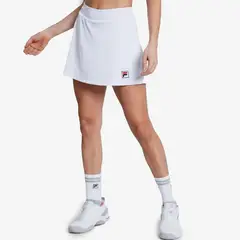 FILA - Falda Tennis Basic Mujer Blanco