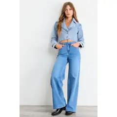 IO - Jeans Liso Mujer Azul