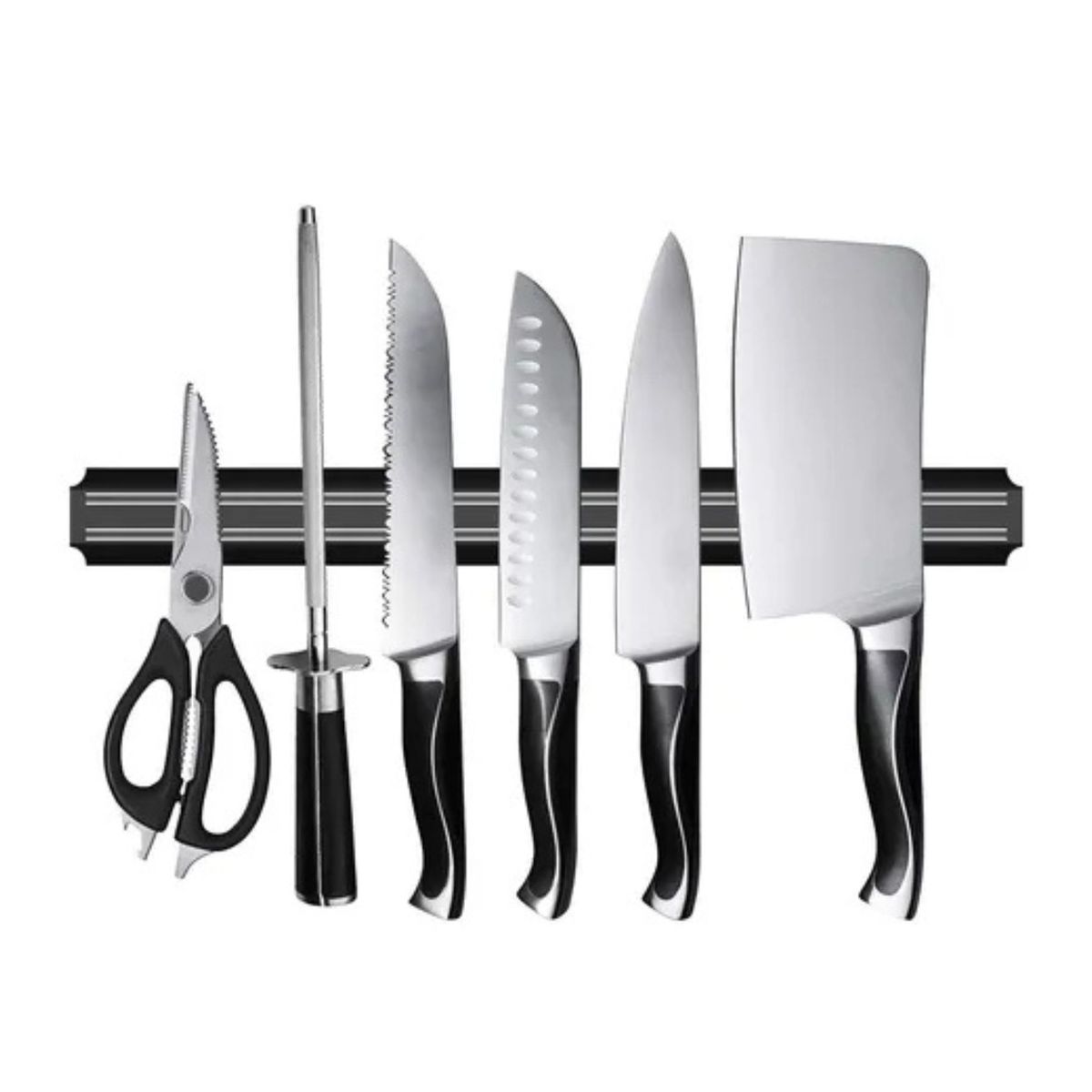 MOVI - Barra Magnética Porta Cuchillos 50 cm Organizador de Pared para Cocina