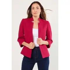 MA GRIFFE - Blazer Liso Mujer Fucsia Magriffe