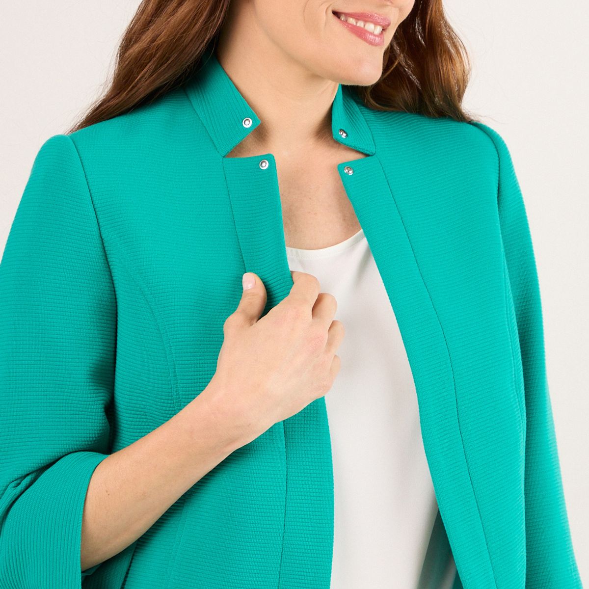 MA GRIFFE - Blazer Liso Mujer Verde Magriffe