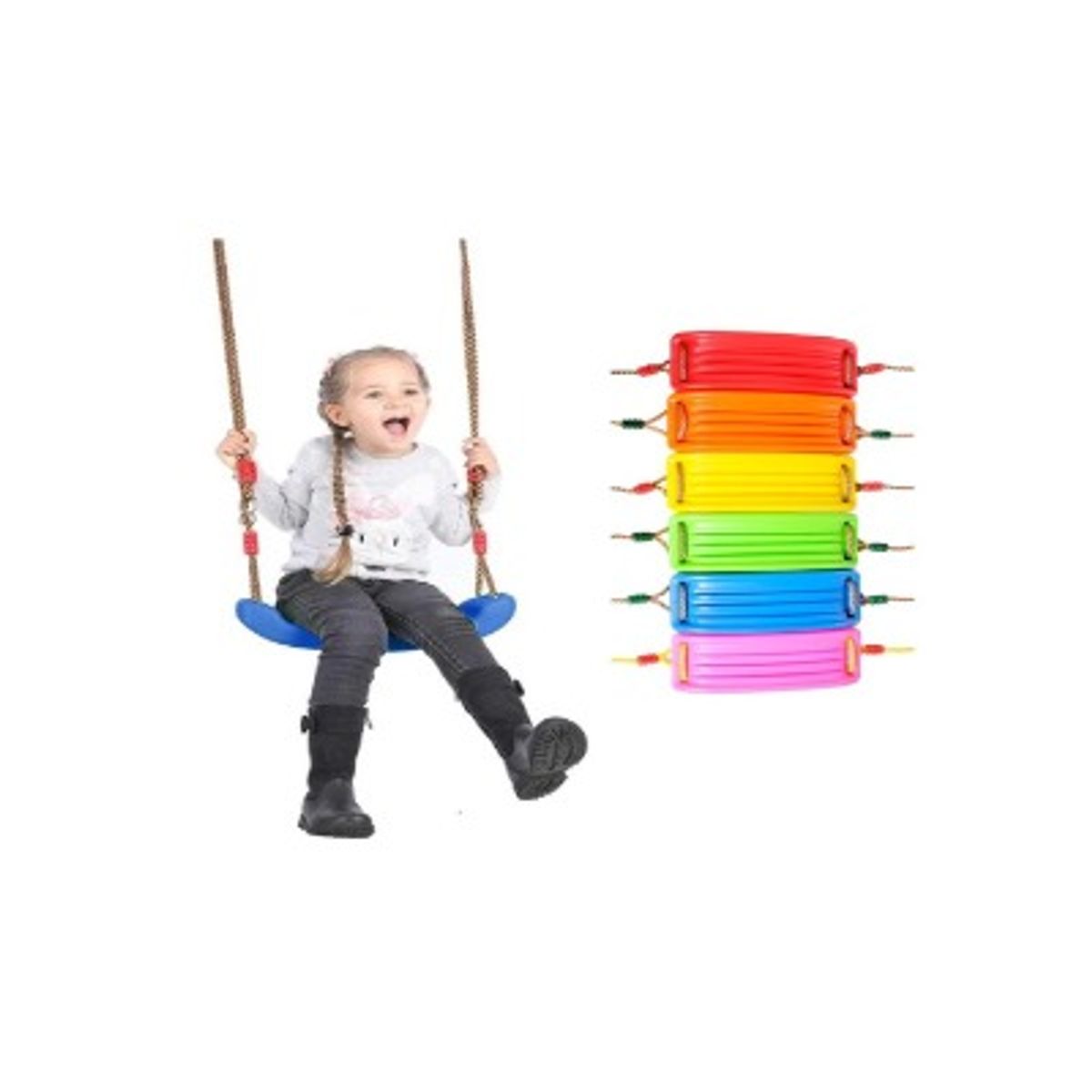 GENERICO - Columpio Infantil con Cuerda Ajustable