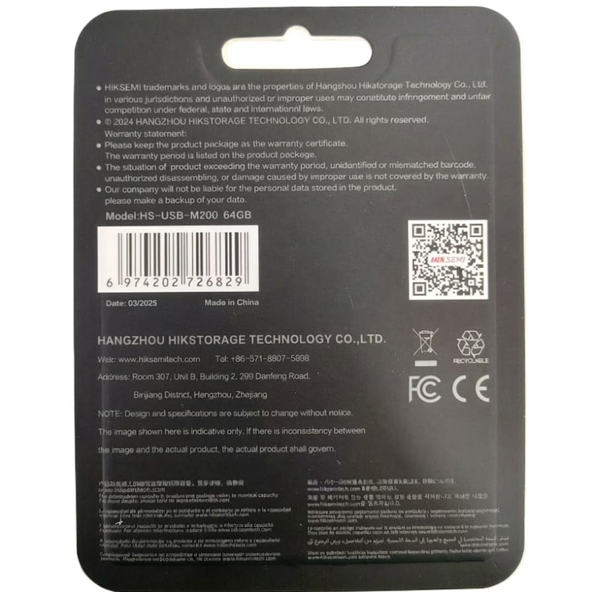 HIKSEMI - PENDRIVE 64GB - HIKSEMI - USB 2.0