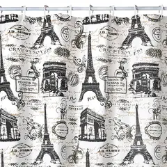 MALLORCA - Cortina para Baño Diseño Postales sin Forro