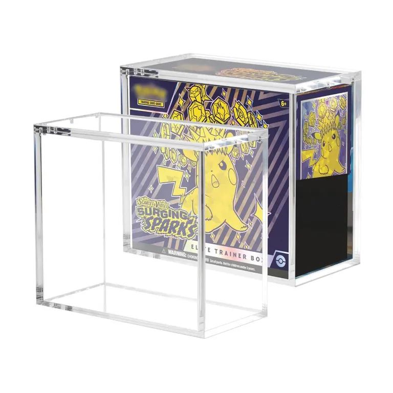 Caja Acrílica Protector de ETB Pokemon TCG 19.5x9.5x17.3 cm