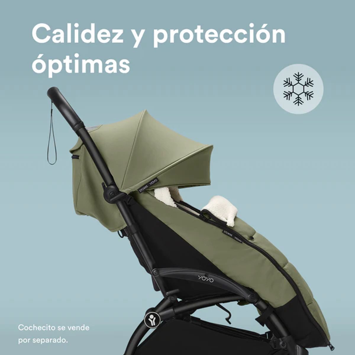 STOKKE - Saco de Invierno para Coche Ultracompacto Stokke® YOYO - Olive Green - YOYO by Stokke