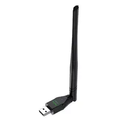 GENERICO - Adaptador USB WiFi 300Mbps Veggieg V-K300 Antena 5dB Plug & Play PC Notebook