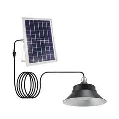 GENERICO - Lampara Solar Led Tipo Campana 1400 Lm Terraza / Jardín