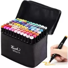 GENERICO - Marcadores Doble Punta 80 Colores para Dibujo y Diseño