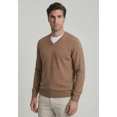 NEW MAN - Sweater Monaco Camel Melange