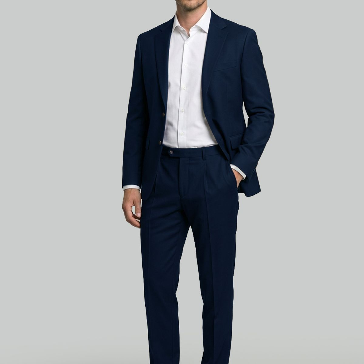 NEW MAN - Pantalón Amberes Navy New Man