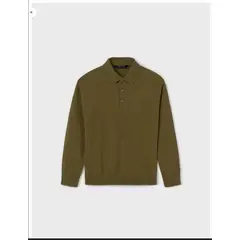 MAYORAL - Polo tricot Español, chaleco tejido con cuello y botones en el frente. puños y cintura elasticada.