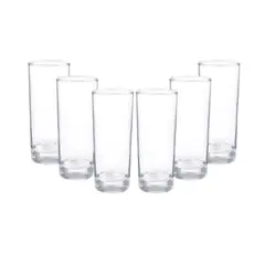 CRISTAR - Set 6 Vasos Altos Modelo Lexington 334mL Whisky Pisco