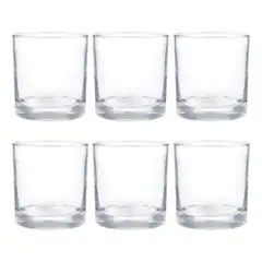 CRISTAR - Set 6 Vasos Bajos Modelo Lexington 311ml Whisky Pisco