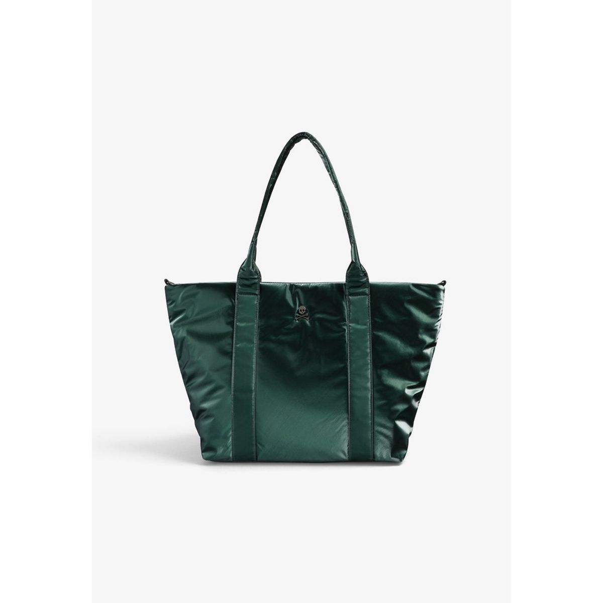 SCALPERS - Bolso Shopper Metalizado Calavera