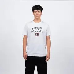 COLO COLO - Polera Colo-Colo Urbano "Por el Colo" Blanco